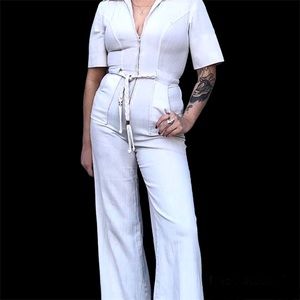 SALE! Vintage One of a kind white pant suit with belt.